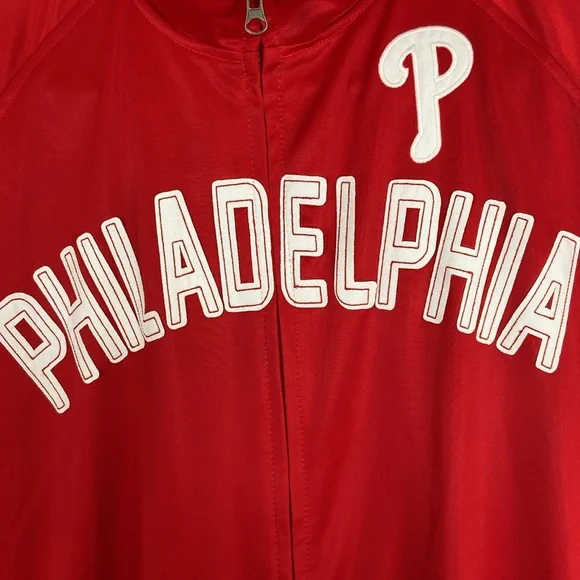 MLB Genuine Merchandise Philadelphia Phillies Lightweight Varsity Jacket Mens XL - Picture 4 of 7